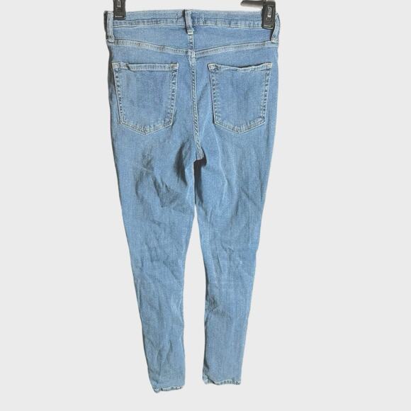 FREE PEOPLE We The Free Jeans Distressed High Rise Denim Skinny Womens 29 - Picture 4 of 6